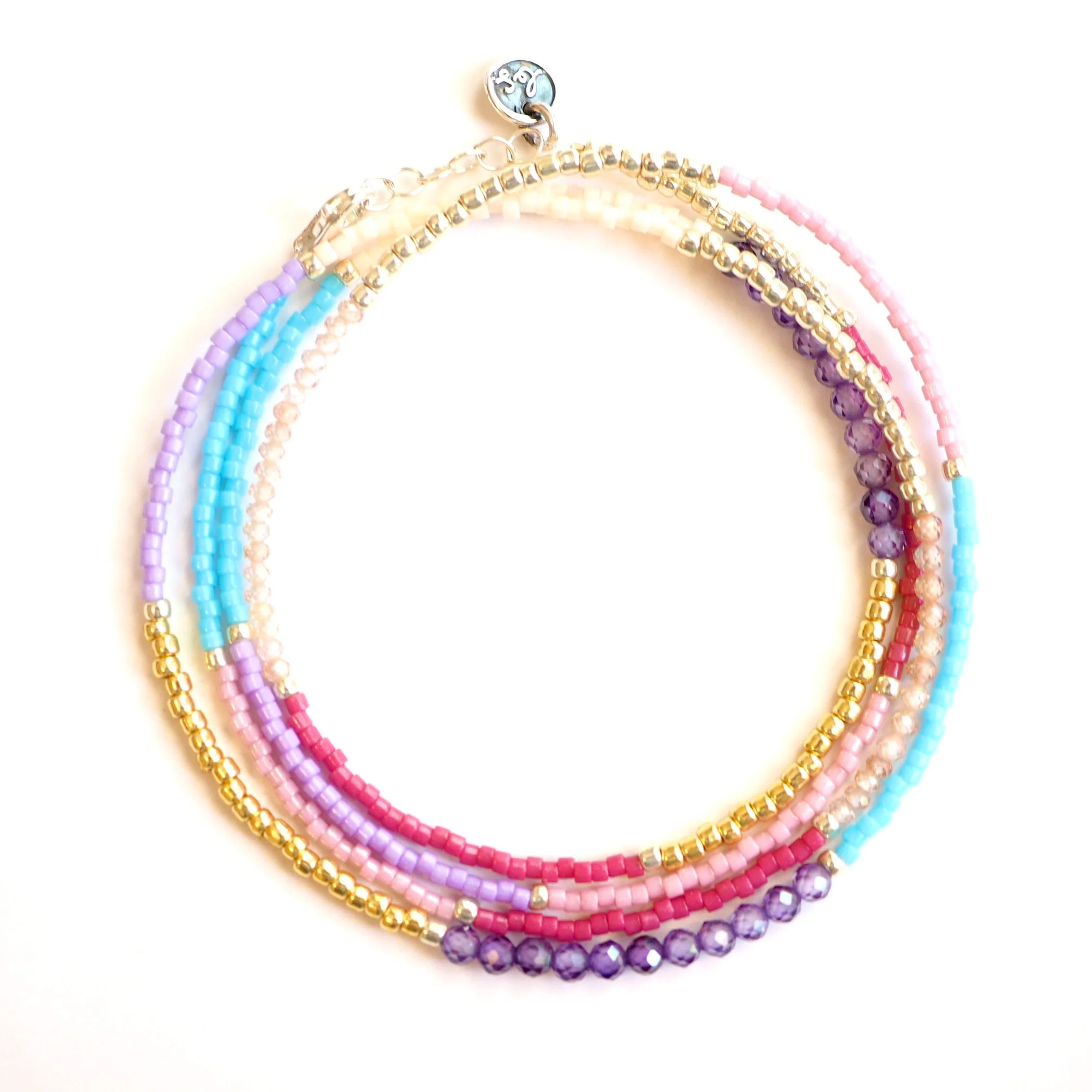 Sevi Green Tea Wrap Bracelet – Handmade Beaded Jewelry by Bunny